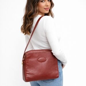 Morris‎ Moskowitz Burgundy Vintage shoulder bag